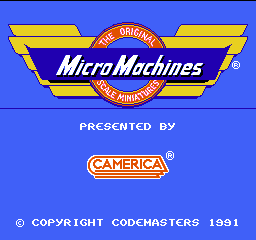 Micro Machines Title Screen